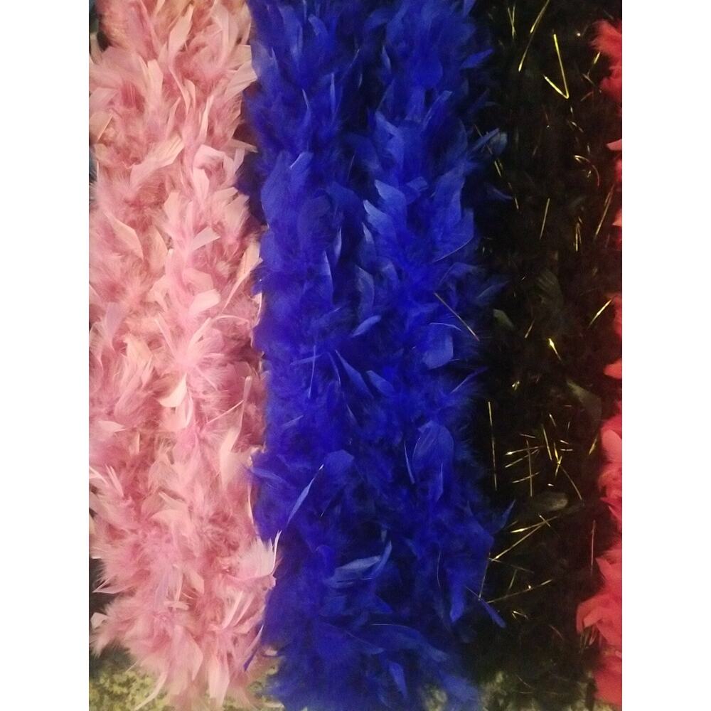 Feather Boa Pretty Elegant Long Flapper Showgirl Party Hollywood Costume 9 piece - Picture 7 of 16